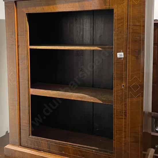 Victorian Walnut and Inlaid Pier Cabinet