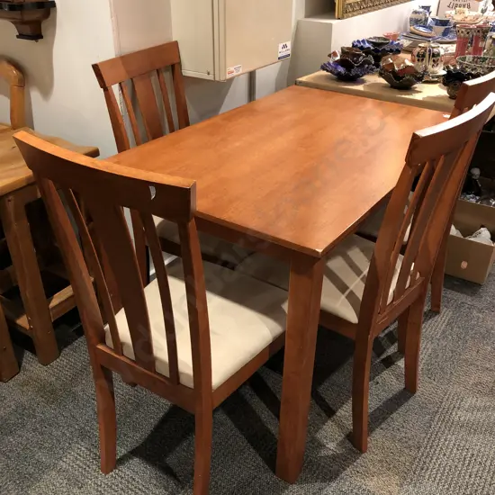 Modern Dining Table and Four Chairs