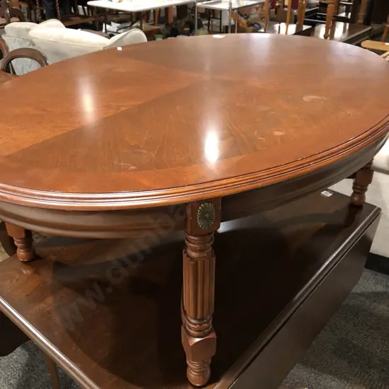 Mahogany Oval Coffee Table