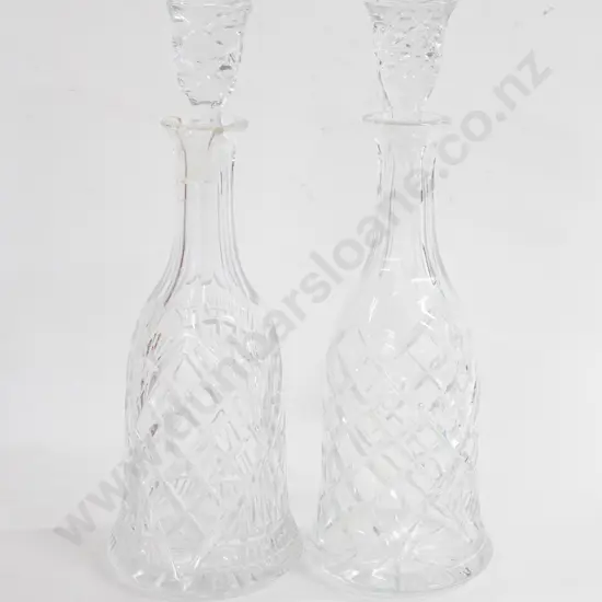 Two Crystal Decanters