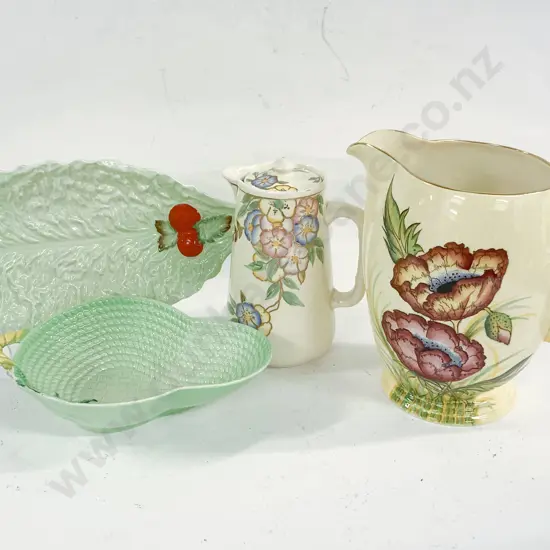 Carltonware Jug with Two Dishes and Other Coffee Pot