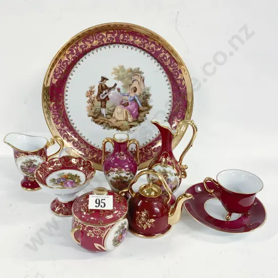 Eight Various Limoges Pieces incl. Decorative Jugs