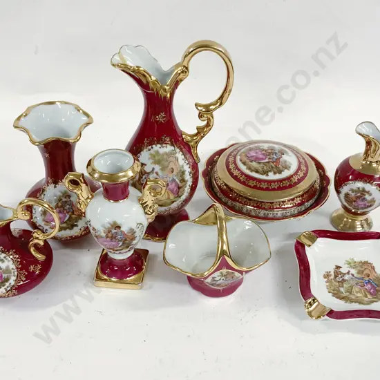 Eight Larger Limoges Pieces incl. Jugs