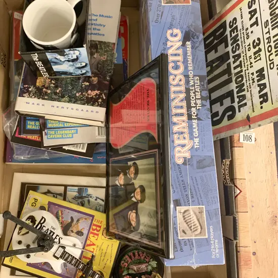Various Beatles Collectibles