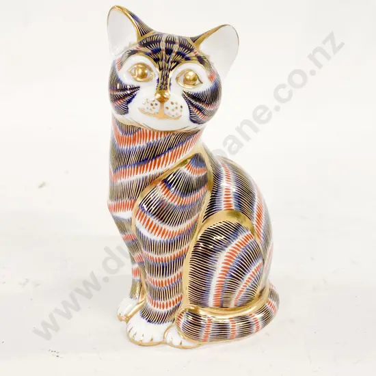 Royal Crown Derby Imari Seated Cat