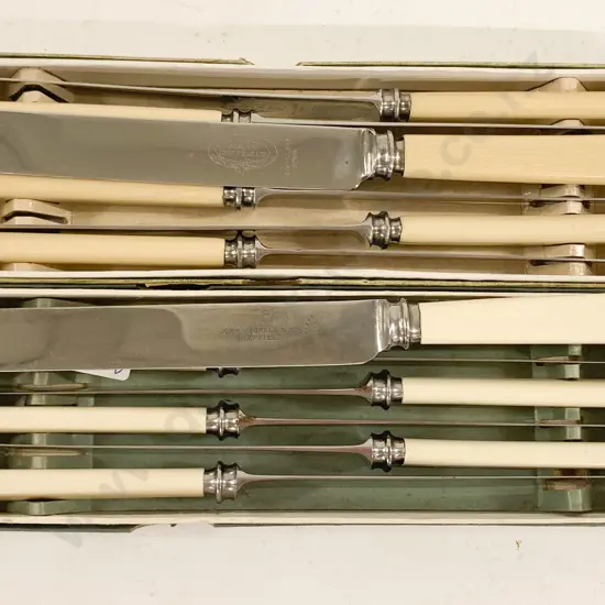 Two Box Sets of Bone Handled Knives