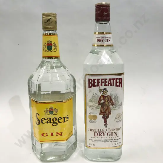 Beefeater Distilled London Dry Gin 1.125L Together With Seagers Distilled Dry Gin 1.125L