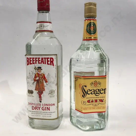 Beefeater Distilled London Dry Gin 1.125L Together With Seagers Distilled Dry Gin 1.125L