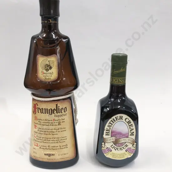 Barbaro Frangelico Hazelnut Liqueur 1L Together With R. Carmichael Heather Cream Liqueur 70cl