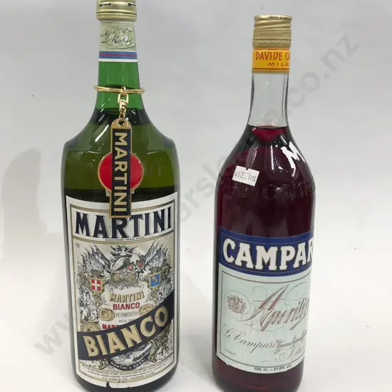 Campari 100cl Together With Martini Bianco Vermouth 1.5L