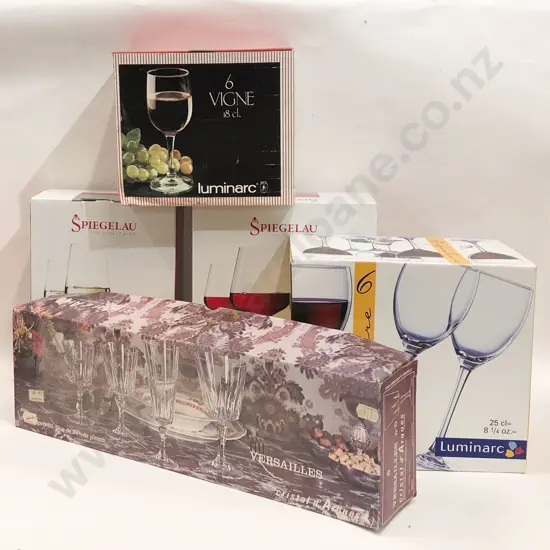 Assorted Boxed Glassware