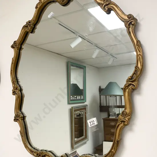Ornate Gilt Frame Wall Mirror