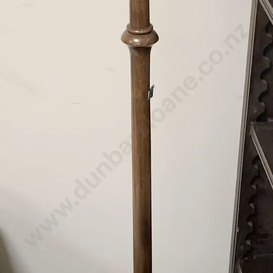 Tripod Base Mahogany Standard Lamp