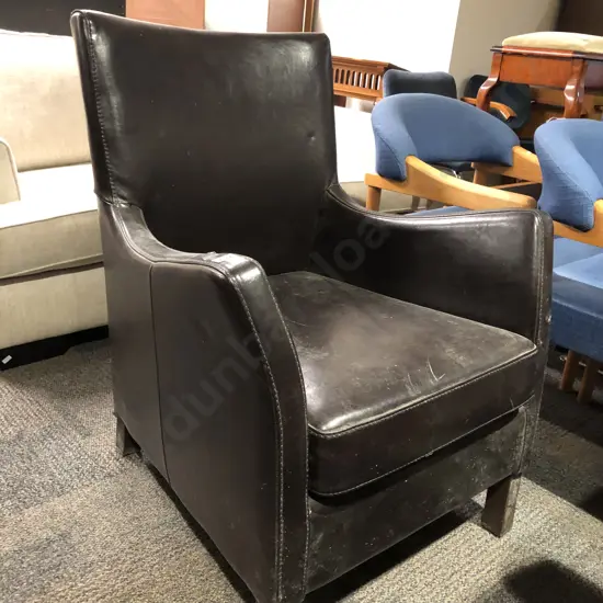 Vinyl Upholstered Armchair