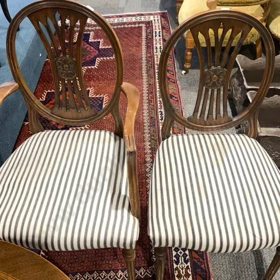 Set of Eight Chippendale Style Mahogany Dining Chairs