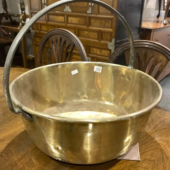Victorian Brass Jam Pan