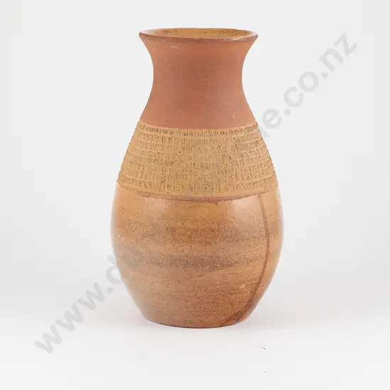 Crown Lynn Daniel Steenstra Terracotta Vase