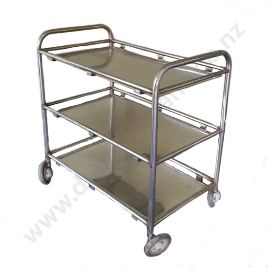 Industrial 1960s Two Tier  Medical Trolley