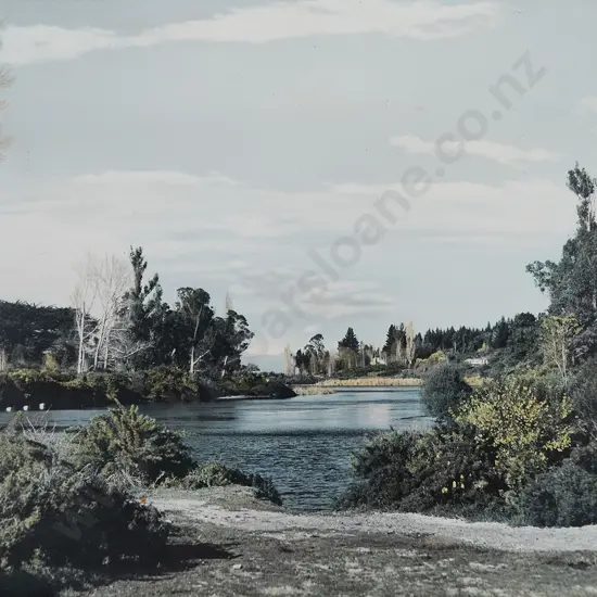 Whites Aviation Hand Coloured Photo of Waikato River