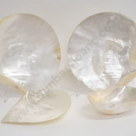 Four MOP Shell Dishes