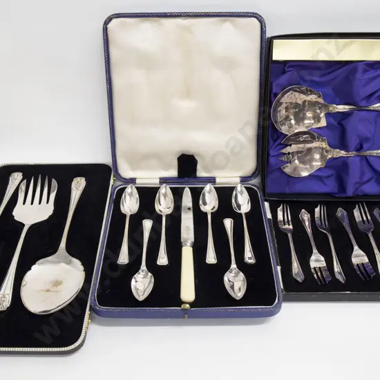 Four Assorted Boxed Cutlery Sets