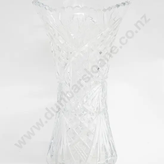 Crystal Vase with Tapered Middle