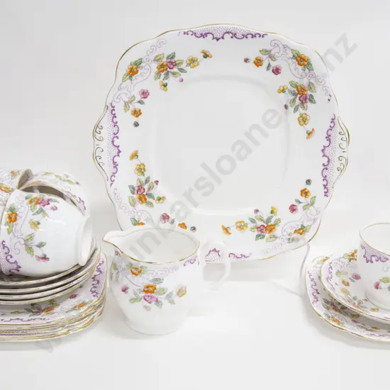 Five Pieces of Crystal including Vases and Jug