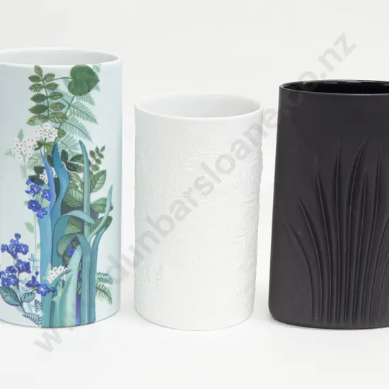 Two Rosethal Vases together with Limoges Vase