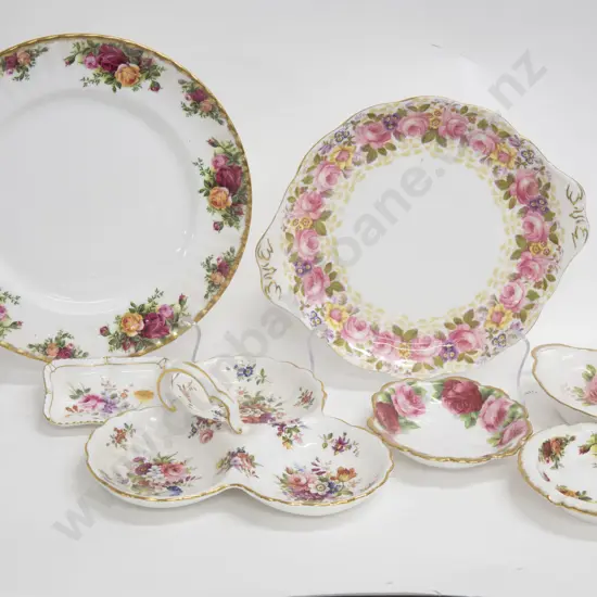 Small Quantity of Fancy Floral China including Royal Albert and RCD