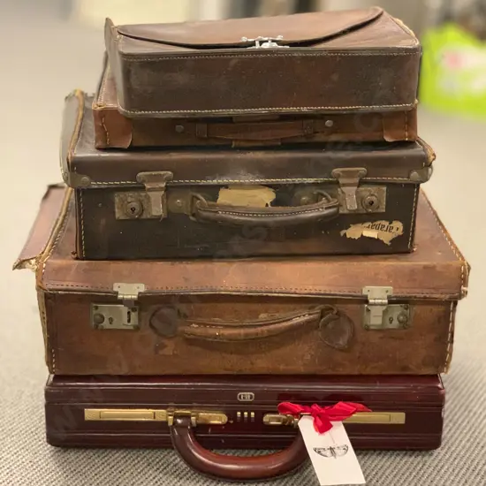 Five Assorted Leather Satchels