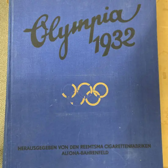 Official Book From 1932 Los Angeles Olympics