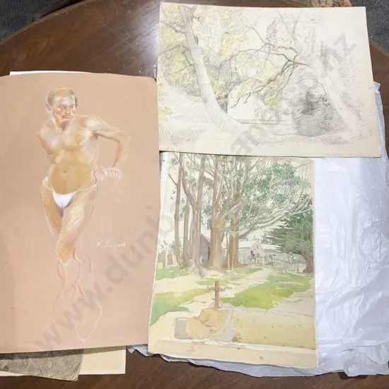 Quantity of Unframed Drawings