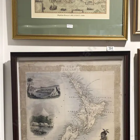 Reprint Map of New Zealand and Other of Ireland (2)