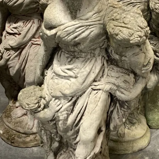 Garden Ornament of Mother and Child