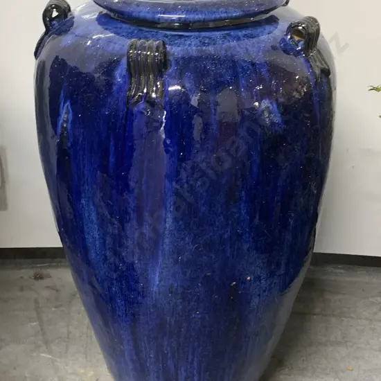 Large Blue Glazed Vase