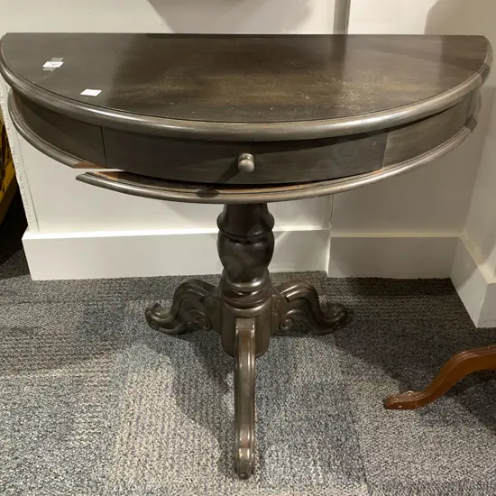 D Shaped Hall Table