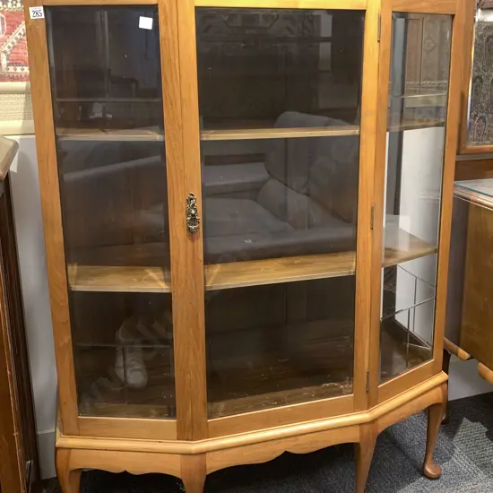 Wedge Shaped Display Cabinet