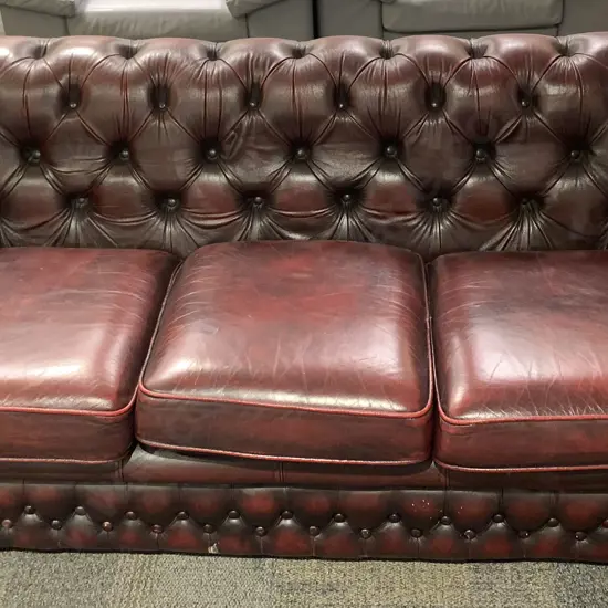 Burgundy Chesterfield Sofa