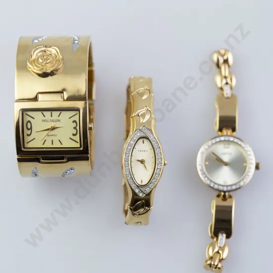 Hallmark Ladies Cuff Bracelet Wristwatch and Lanco