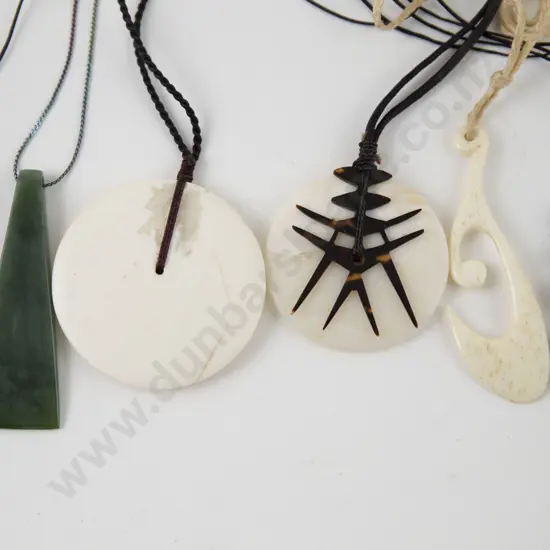 SIx Maori and Pacific Design Pendants