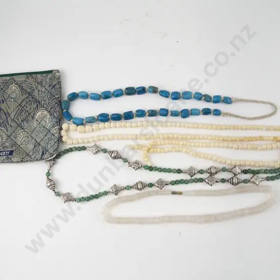 Five Various Bead Necklaces