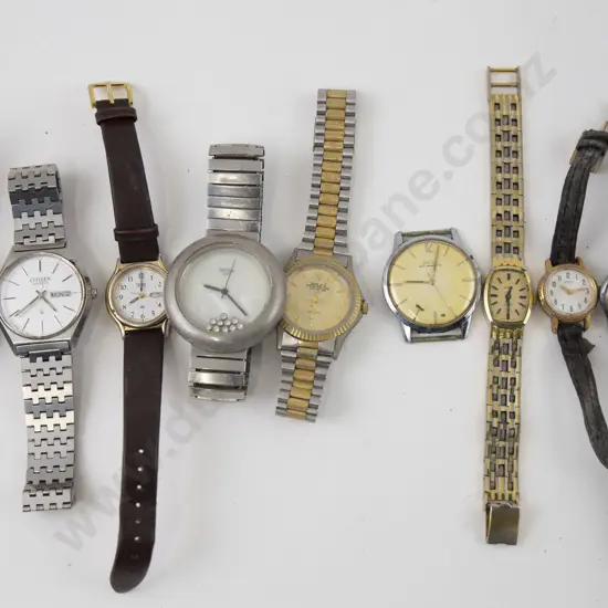 Ten Various Wrist Watches including two faux rolex