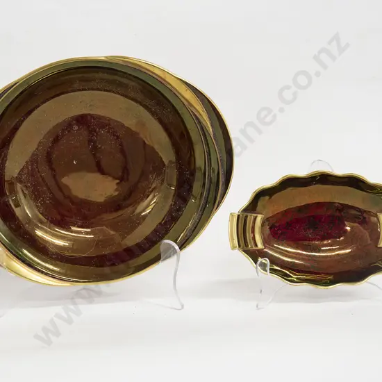 Carlton Ware"Rouge Royale" Bowl and Small Dish
