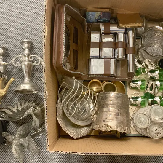 Large Quantity of Silver Plate and Metal Ware etc