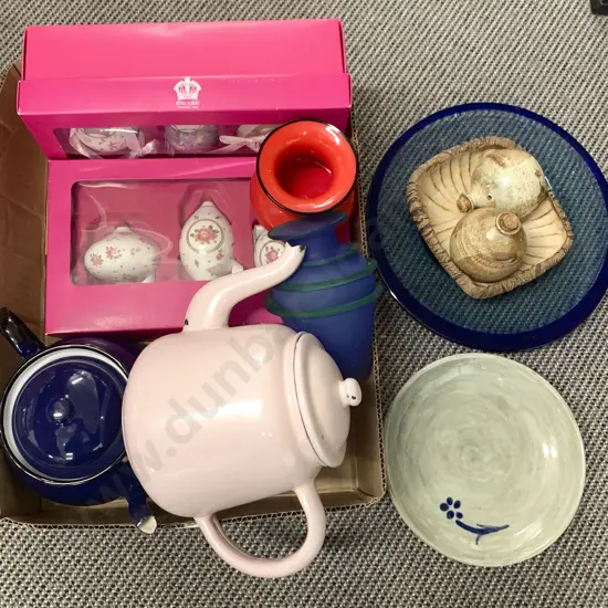 Box of Assorted Including Royal Albert Christmas Decorations