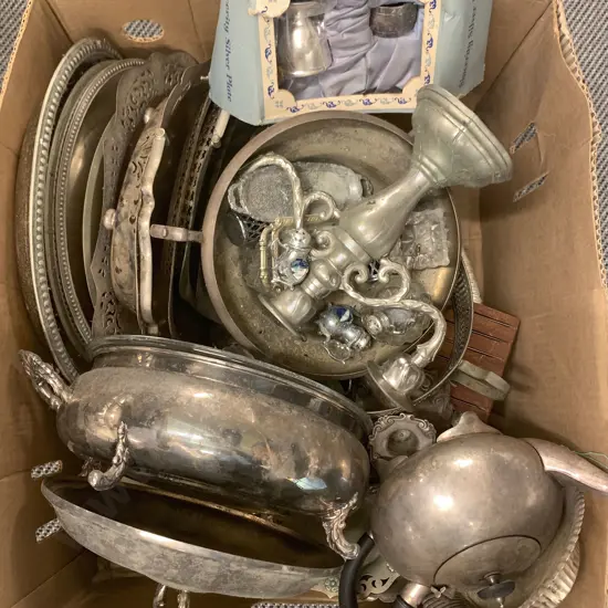 Large Quantity of Silver Plate Including Trays
