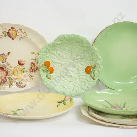 Seven Plates and Dishes Including Carlton Ware