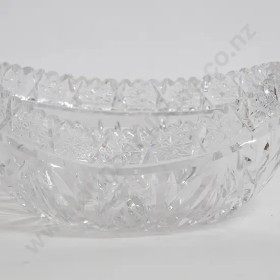 Boat Shaped Crystal Fruit Bowl