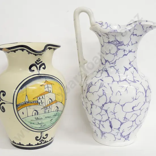 Vict Water Jug and Modern Italian Jug (a/f)