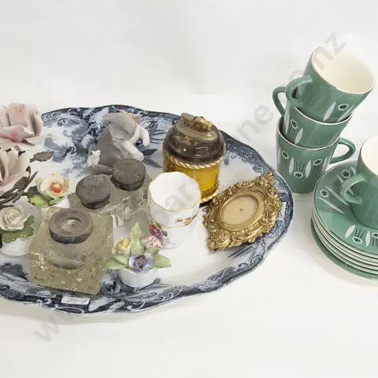 Ashet Assorted Ornaments and "Korn-Tiki" Part Tea Set